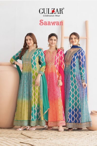 GULZAR SAAWAN READYMADE ANARKALI DRESSES