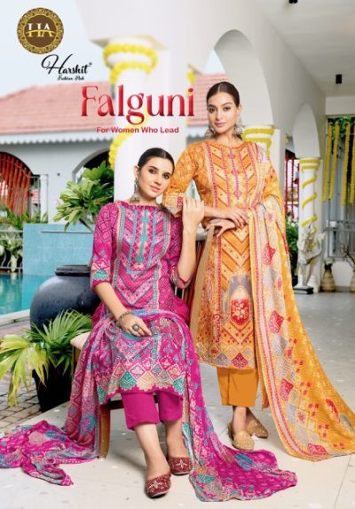 HARSHIT FASHION FALGUNI PREMIUM ZAM SUITS CATALOG