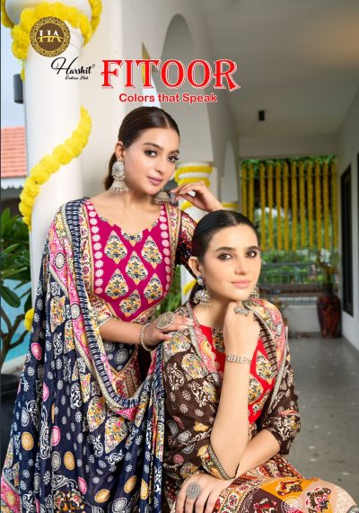 HARSHIT FASHION FITOOR PURE VISCOSE REYON SUITS