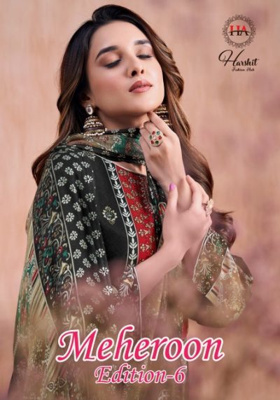 HARSHIT MEHEROON EDITION 6 PURE VISCOSE SUITS