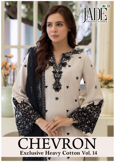 JADE CHEVRON VOL 14 PURE LAWN KARACHI SUITS CATALOG
