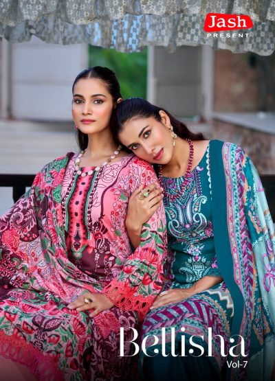 JASH BELLISHA VOL 7 PURE COTTON SUITS CATALOG