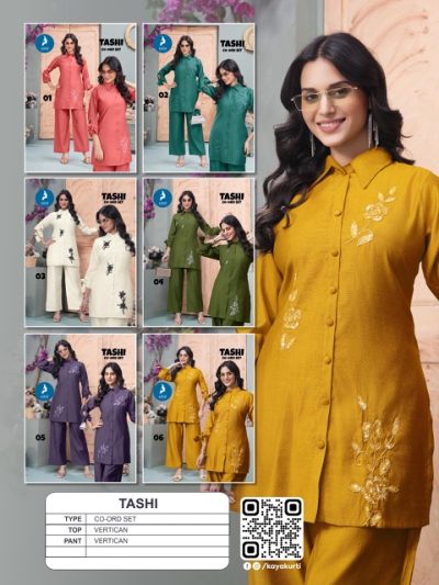 KAYA KURTI TASHI READYMADE CORD SETS CATALOG