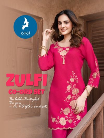 KAYA KURTI ZULFI READYMADE CORD SETS WHOLESALE