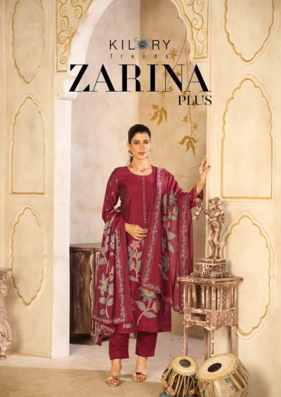 KILORY TRENDS ZARINA PLUS PURE MUSLIN SUITS