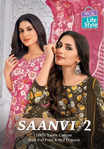 MCM LIFE STYLE SAANVI VOL 2 PURE LAWN COTTON SUITS