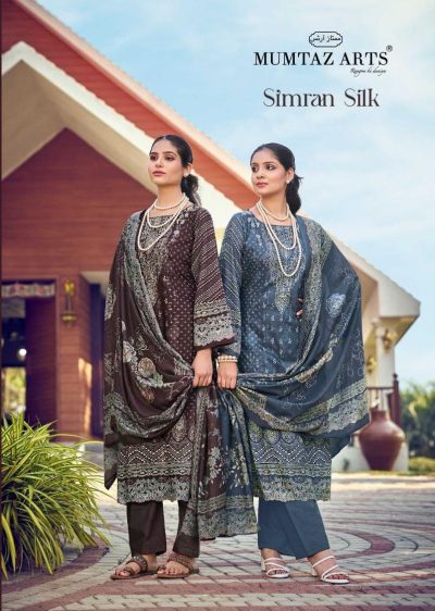 MUMTAZ ARTS SIMRAN SILK PURE JAM SATIN SUITS