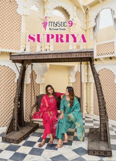MYSTIC 9 SUPRIYA VOL 1 READYMADE HAND WORK KURTIS