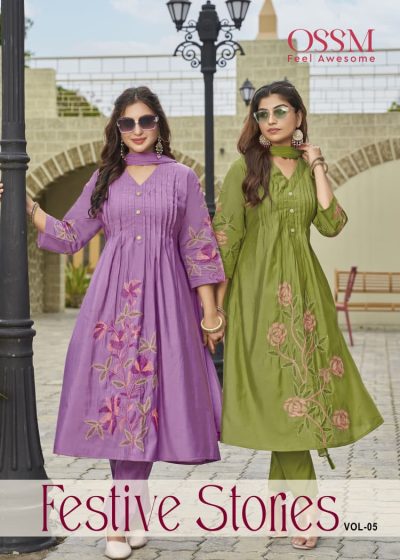 OSSM FESTIVE STORIES VOL 5 READYMADE KURTIS CATALOG