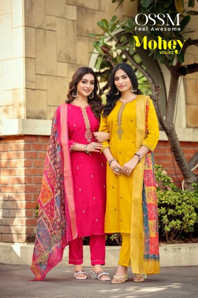 OSSM MOHEY VOL 2 VISCOSE ROMAN SILK KURTI SUPPLIER