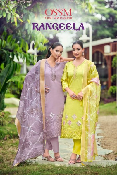 OSSM RANGEELA READYMADE HAND WORK KURTIS CATALOG