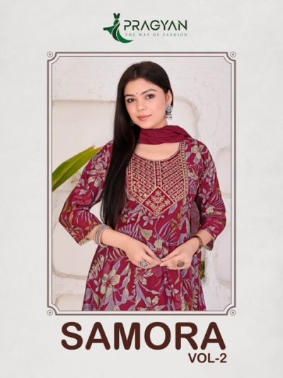 PRAGYAN SAMORA VOL 2 READYMADE ANARKALI KURTIS