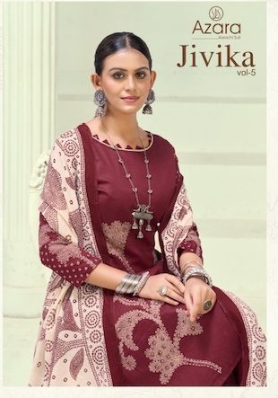 RADHIKA AZARA JIVIKA VOL 5 JAM COTTON SUITS CATALOG