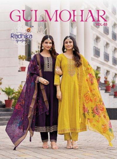 RADHIKA LIFESTYLE GULMOHAR VOL 5 KURTIS CATALOG