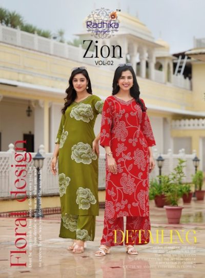 RADHIKA LIFESTYLE ZION VOL 2 READYMADE CORD SETS