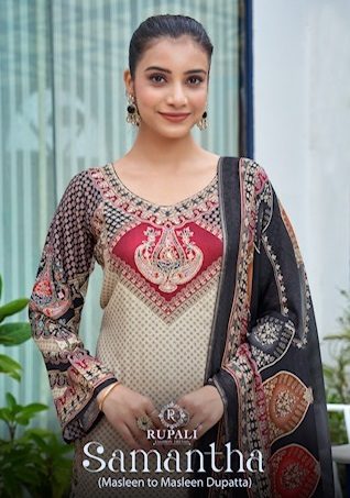 RUPALI FASHION SAMANTHA PURE MUSLIN SUITS CATALOG