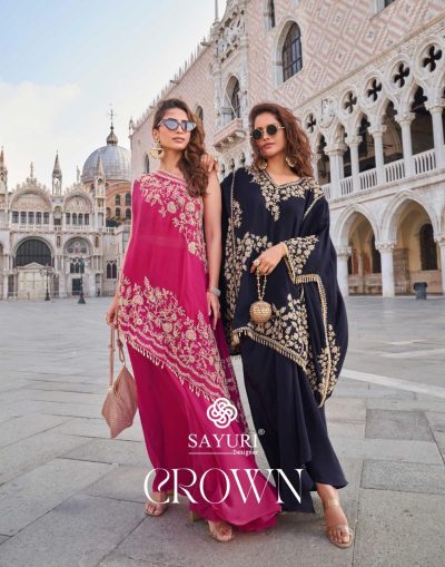 SAYURI DESIGNER CROWN READYMADE TOP WITH PLAZZO