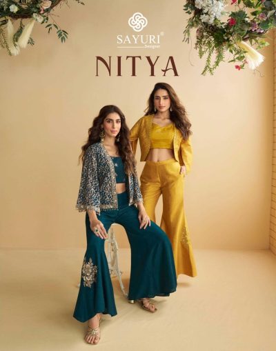SAYURI DESIGNER NITYA READYMADE KURTI WITH PLAZZO SET