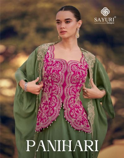 SAYURI DESIGNER PANIHARI DESIGNER CHINNON SUITS