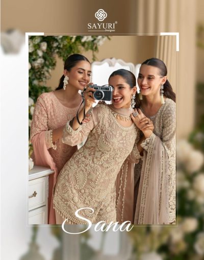 SAYURI DESIGNER SANA PREMIUM GEORGETTE SUITS