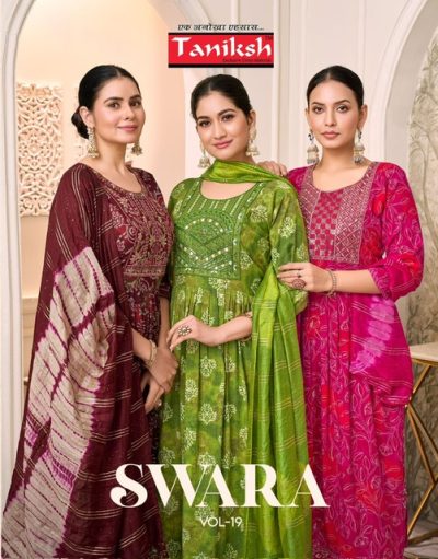 TANIKSH SWARA VOL 19 REYON EMBROIDERY KURTIS