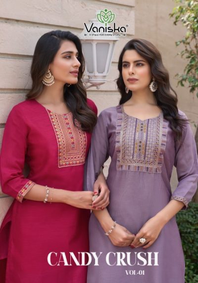 VANISKA CANDY CRUSH VOL 1 READYMADE KURTIS CATALOG