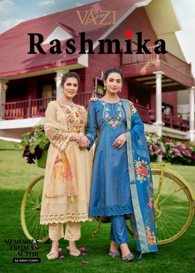 VAZI FASHION RASHMIKA PURE VISCOSE HANDWORK KURTI