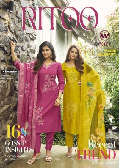 WOODEE RITOO READYMADE KURTIS LATEST CATALOG