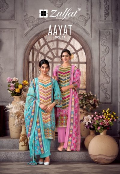 ZULFAT AAYAT VOL 17 PURE VISCOSE REYON SUITS