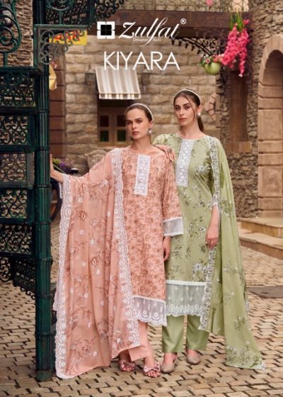 ZULFAT DESIGNER KIYARA PURE COTTON SUITS CATALOG