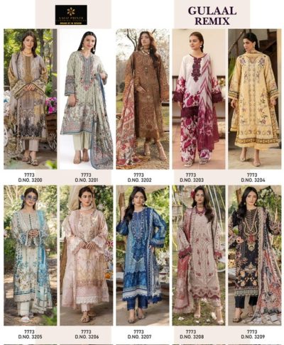 AALIZ PRINTS GULAAL REMIX PURE COTTON PRINTED SUITS
