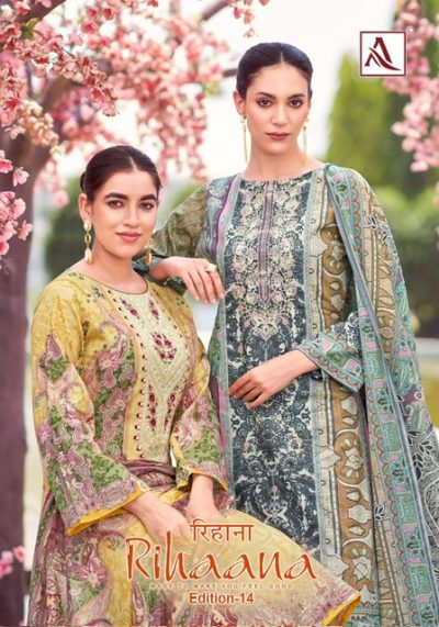 ALOK SUIT RIHAANA EDITION 14 PURE COTTON SUITS