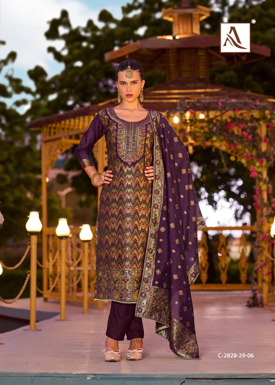 ALOK SUITS AVANTI HAND WORK SUITS LATEST CATALOG