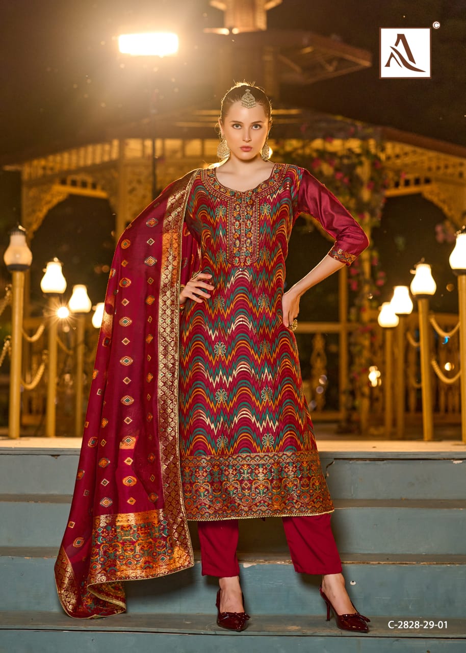 ALOK SUITS AVANTI HAND WORK SUITS LATEST CATALOG