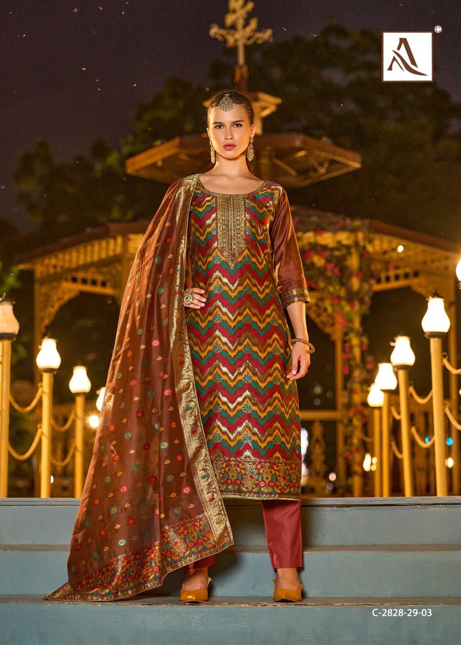 ALOK SUITS AVANTI HAND WORK SUITS LATEST CATALOG