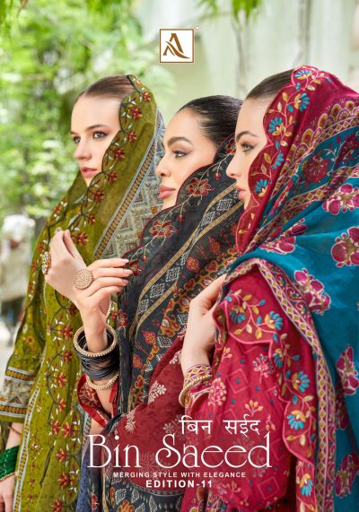 ALOK SUITS BIN SAEED EDITION 11 PAKISTANI SUITS