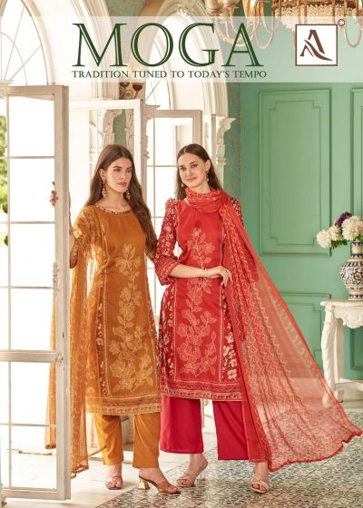 ALOK SUITS MOGA PREMIUM ZAM HAND WORK SUITS