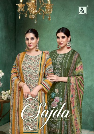 ALOK SUITS SAJDA PURE VISCOSE MUSLIN SUITS CATALOG