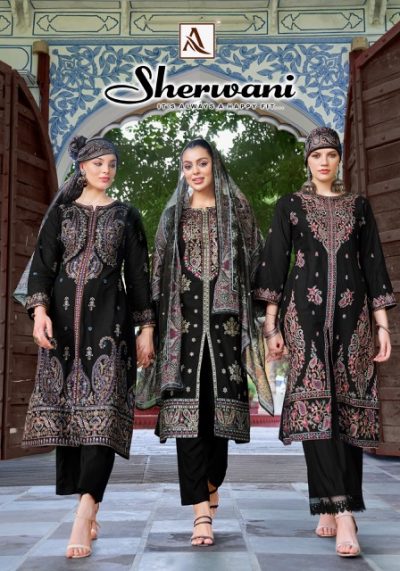ALOK SUITS SHERWANI PURE CAMBRIC COTTON SUITS
