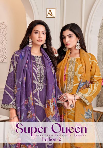 ALOK SUITS SUPER QUEEN EDITION 2 LATEST CATALOG