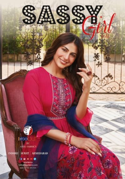 ANJU FABRICS SASSY GIRL VOL 3 READYMADE KURTIS CATALOG
