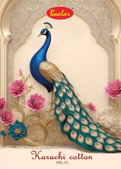 BAALAR KARACHI COTTON VOL 13 DRESS MATERIAL