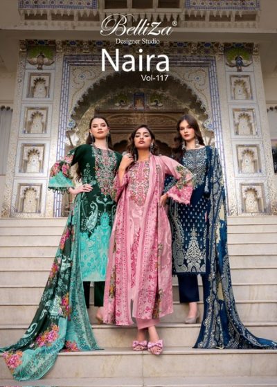BELLIZA NAIRA VOL 117 PURE COTTON SUITS CATALOG