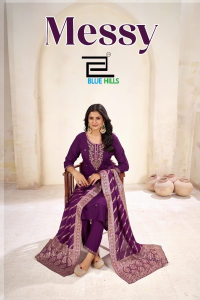 BLUE HILLS MESSY REYON READYMADE KURTIS