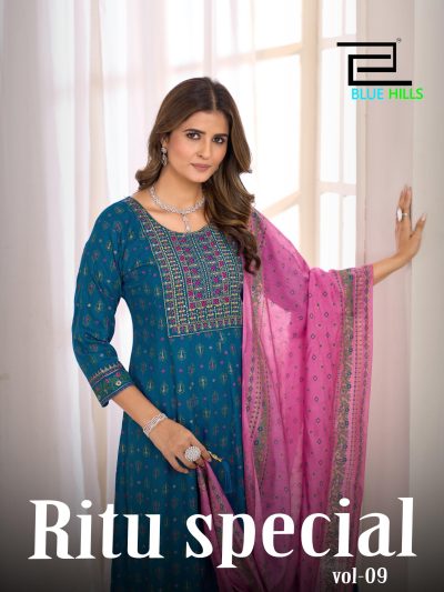 BLUE HILLS RITU SPECIAL VOL 9 READYMADE ANARKALI KURTIS