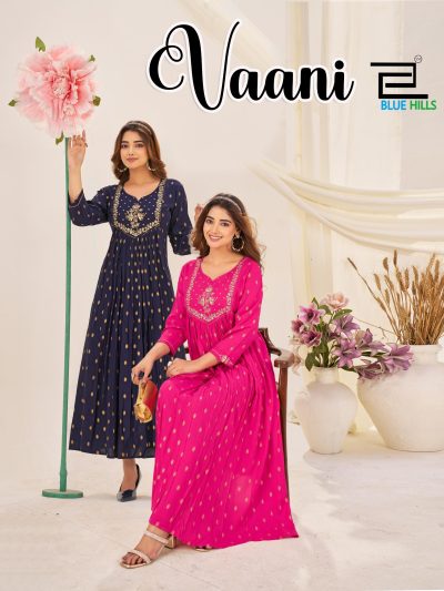 BLUE HILLS VAANI RAYON READYMADE KURTIS CATALOG