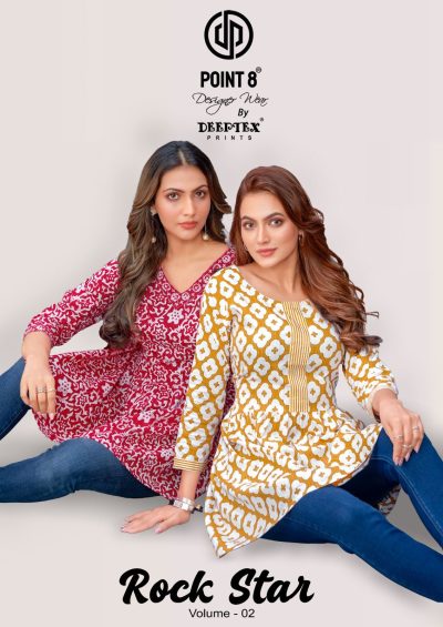 DEEPTEX PRINTS ROCK STAR VOL 2 READYMADE SHORT TOPS