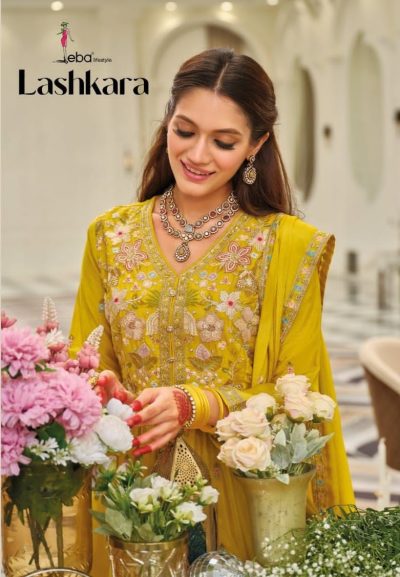 EBA LIFESTYLE LASHKARA READYMADE CHINNON SUITS