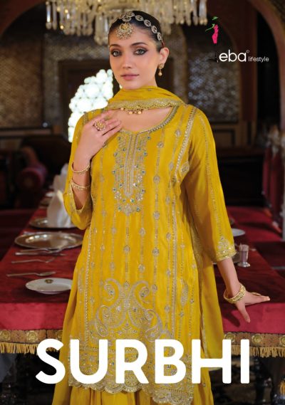 EBA LIFESTYLE SURBHI READYMADE CHINNON SUITS