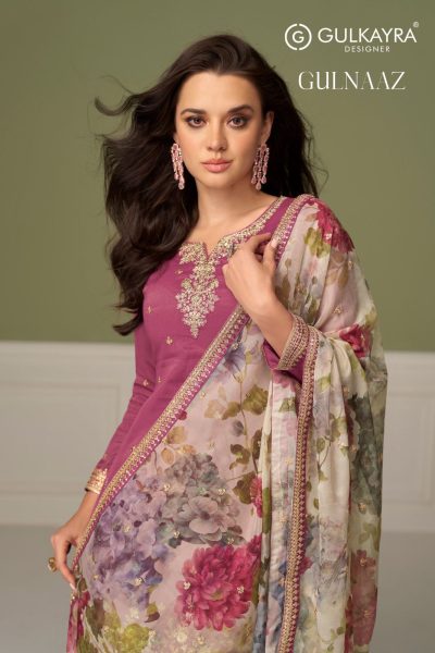 GULKAYRA DESIGNER GULNAAZ SILK SUITS CATALOG